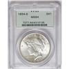 Image 3 : 1934-S S$1 MS64 PCGS. Though Peace Dollar production w 