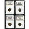 Image 1 : Patriotic Civil War token lot of 4 different NGC certi 