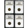Image 1 : Patriotic Civil War token lot of 4 NGC Certified, 1863 