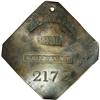 Image 1 : 1836 Charleston Servant Slave Hire Badge Fine 12 Lightl 
