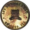 (1853-57) Chicago Il. Baker & Moody Hatters Hard Token 