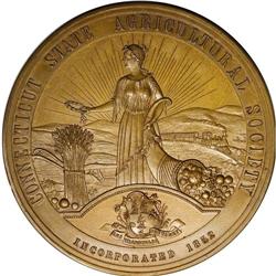 Circa 1880 Connecticut State Agricultural Society Medal 