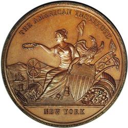1881 American Institute Medal in Copper. 
