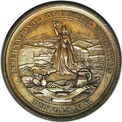1889 International Industrial Exhibition Medal - Copper 