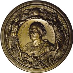 1892 Stefano Johnson Columbus Medal in Oxidized WM 