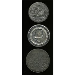 1000 MS Uncertified. Eglit-54. 50mm., White Metal. 