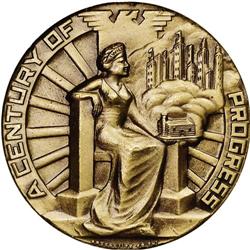 1933 Chicago Worlds Fair Medal in Bronze 
