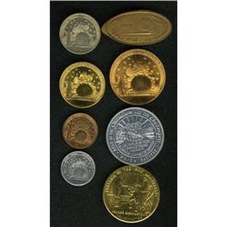 Lot of Eight New York World''s Fair Numismatic Souvenir 