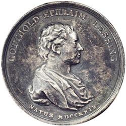 1781 Gotthold Ephraim Lessing, Silver Medallion, issued 