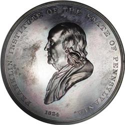 Pair of Franklin Institute Medals in Original Cases 