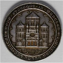 1887 Inaugural of the Munich Synagogue Silver Medal,iss 