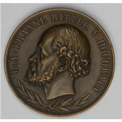 189o L.A.Frankl Ritter Von Hochwart,a bronze, 39 mm med 