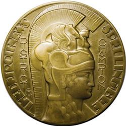 1932 Detroit News Spelling Bee Champion Medal in Bronze 