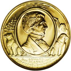 1959 Alaska Statehood Medal in Gold MS67 NGC. GB-107. W 