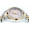Image 8 : Rolex Ladies 2 Tone Yellow Gold Ice Pink Diamond & Ruby Datejust Wristwatch
