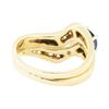 Image 3 : 1.85 ctw Blue Sapphire and Diamond Ring - 14KT Yellow Gold