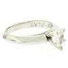 Image 9 : Platinum 0.66 ctw GIA Prong Set Heart Brilliant Diamond Solitaire Engagement Rin