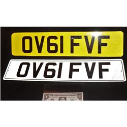 BOND JAMES 007 SKYFALL SCREEN MATCHED DAME JUDI DENCH LICENSE PLATES