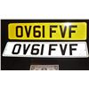 Image 1 : BOND JAMES 007 SKYFALL SCREEN MATCHED DAME JUDI DENCH LICENSE PLATES