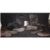 Image 1 : LAST AIRBENDER THE SCREEN USED WARRIOR BLACK LEATHER BOOTS LOT OF 8