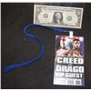 Image 1 : CREED VS DRAGO SCREEN USED VIP PASS 4