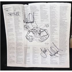 MICHAEL JACKSON "HAND SIGNED TWICE" THRILLER ALBUM SLEEVE
