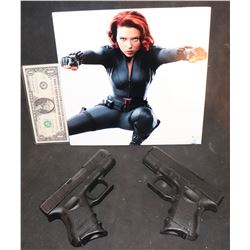 AVENGERS BLACK WIDOW GUNS MATCHED HOLSTER SET