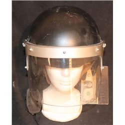 POLICE RIOT HELMET WITH SHIELD FROM UNKNOWN VINTAGE FILM