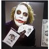 Image 1 : BATMAN THE DARK KNIGHT SCREEN USED HERO JOKER CARD SEALED IN PROTECTIVE DISPLAY