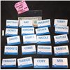 Image 1 : THE WAR WITH GRANDPA SCREEN MATCHED KROGER EMPLOYEE BADGE LOT OF 20