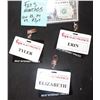 Image 1 : THE WAR WITH GRANDPA SCREEN USED FRY'S EMPLOYEE BADGE LOT OF 3