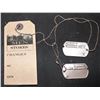 Image 2 : THE MONUMENTS MEN SCREEN USED FRANK STOKES DOG TAGS GEORGE CLOONEY