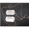 Image 2 : THE MONUMENTS MEN SCREEN USED JAMES GRANGER DOG TAGS MATT DAMON
