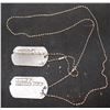 Image 2 : THE MONUMENTS MEN SCREEN USED PRESTON SAVITZ DOG TAGS BOB BALABAN