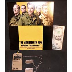 THE MONUMENTS MEN EPSTEIN DOG TAGS DIMITRI LEONIDAS