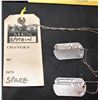 Image 2 : THE MONUMENTS MEN EPSTEIN DOG TAGS DIMITRI LEONIDAS