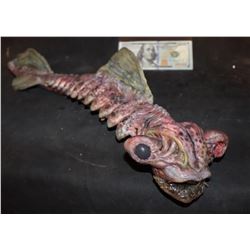 ALIEN FISH CREATURE WITH EYE GOUGED OUT SOLID SILICONE