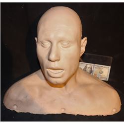 SILICONE FULL BUST BLANK CANVAS 1001 USES MASK WIG FORM MAKE UP AND HAIR PUNCH PRACTICE ETC