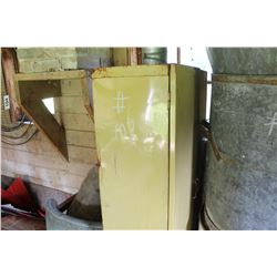 YELLOW METAL CABINET