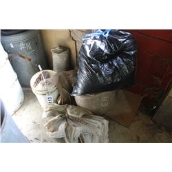 SACS & PAIL OF READY ROD