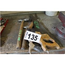 3 HAMMERS & 2 SAWS