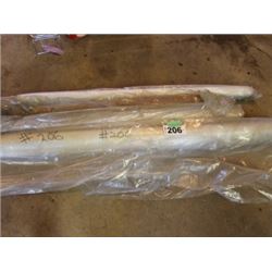 3 ROLLS OF POLY & 1 ROLL OF PLASTIC