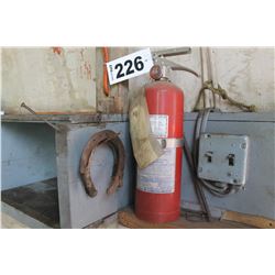 FIRE EXTINGUISHER & HORSE SHOES