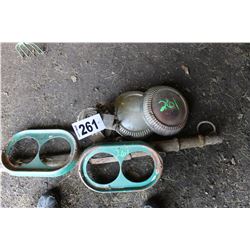 OLD JACK, 2 HUB CAPS, & 2 HEADLIGHT GUARDS