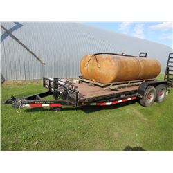 2007 MAXEY 18' TANDEM AXLE BUMPER PULL TRAILER