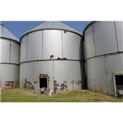 2 RING TANKER ON CONCRETE (CONVERTED TO GRAIN BINS)