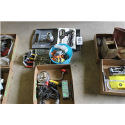 SOLDERING GUN, LIGHTS, WIRE SNIPS, ETC