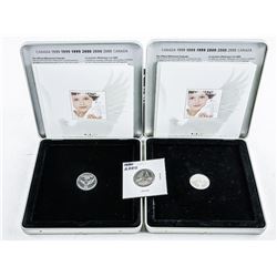 Group of (2) 2000 Canada Post 'Millennium Keepsake' with Original Sleeve and with Tin and extra Do