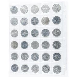 Group (30) Canada Nickel 1.00 Coins