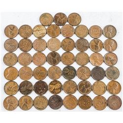 Lot (50) USA Lincoln Cents, better Dates